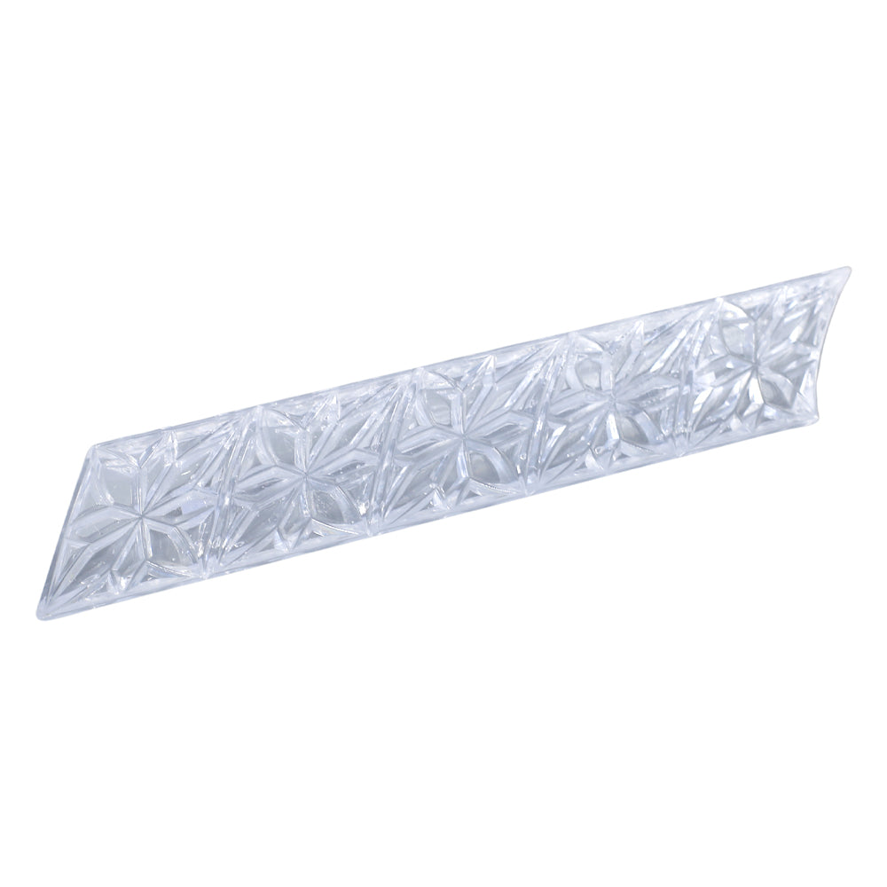 8 Petal Flower Texture Acrylic Cookie Stamp