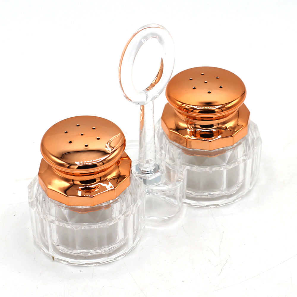 Acrylic Cruet Set With Stand 2Pcs