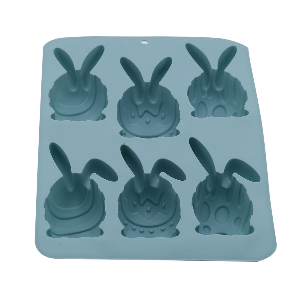 Easter Egg With Ears Silicone Mold 6 Cavity