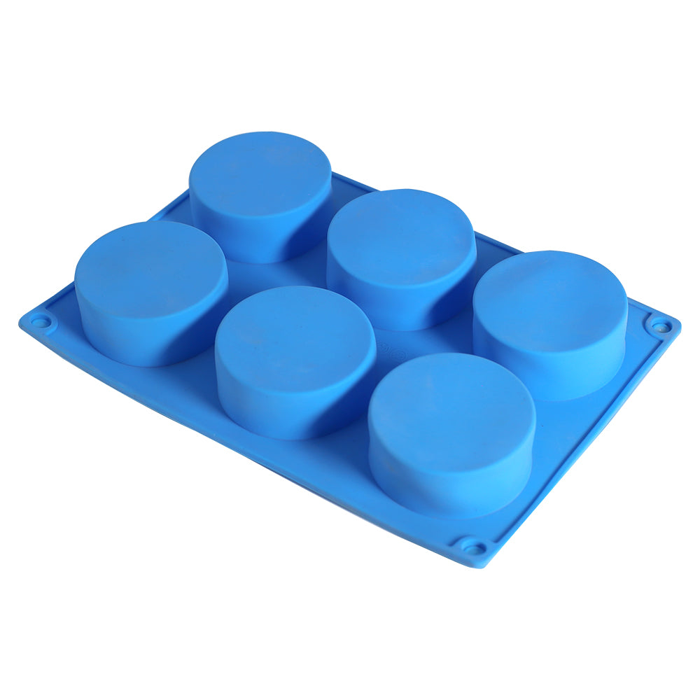 Silicone Round Cupcake Baking Mold 6 Cavity