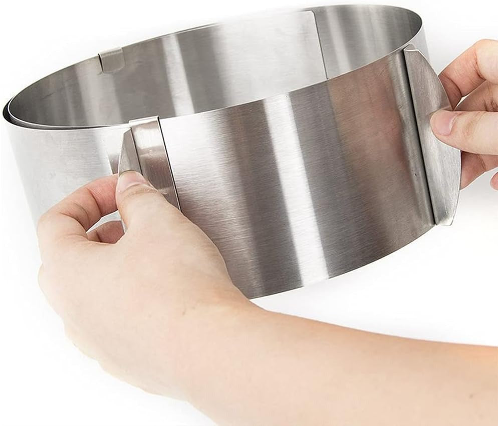 Stretchable (16-30cm) Mousse Cake Ring Stainless Steel