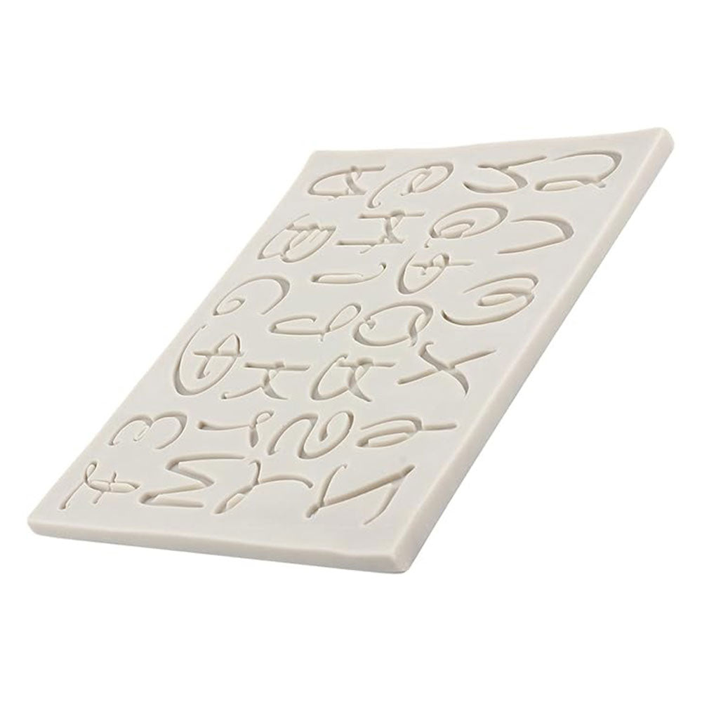 Large Size UpperCase Stylish Alphabet Silicone Fondant Mold 27 Cavity