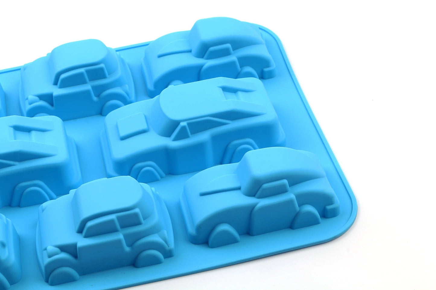 4 Design Cars 8 Cavity Silicone Mold