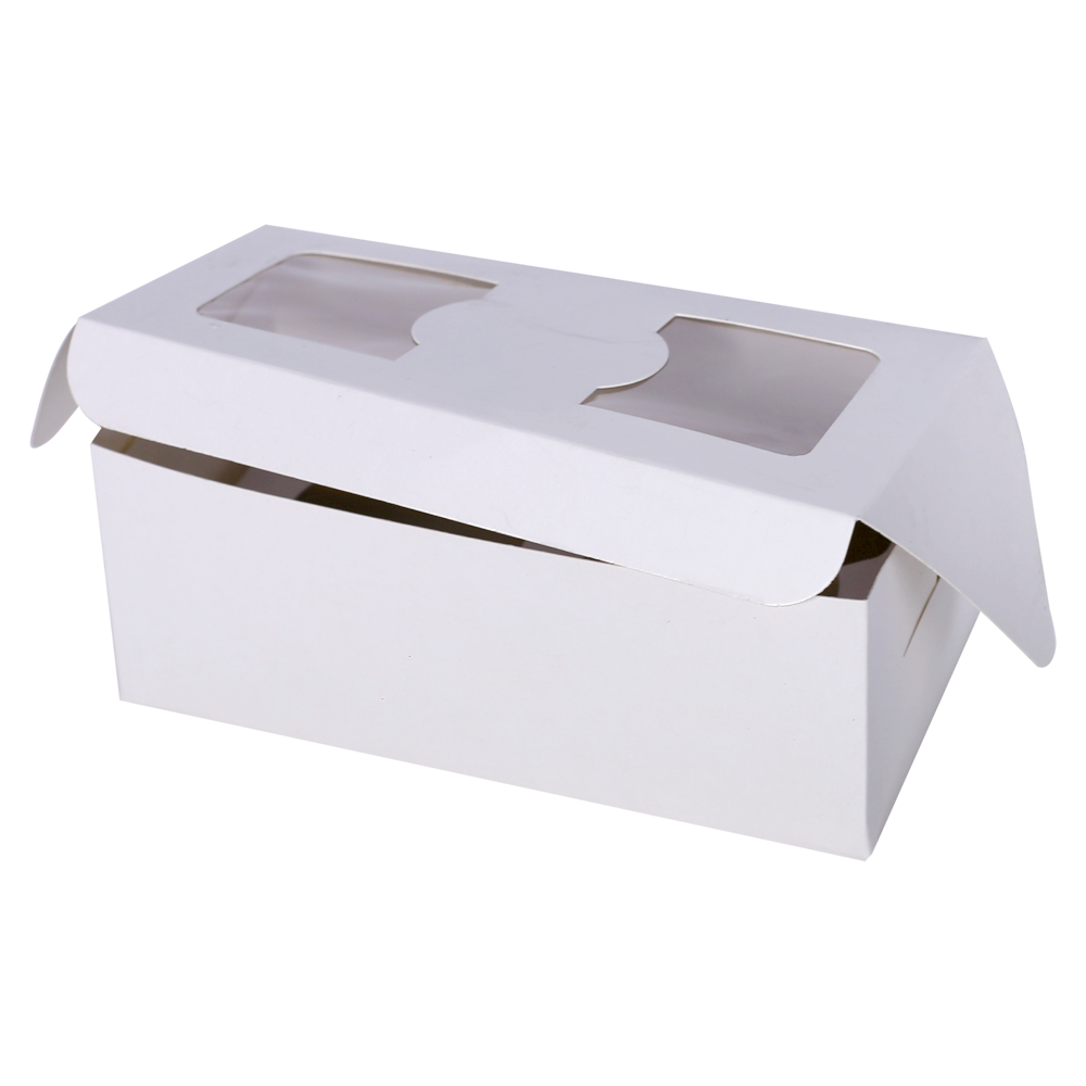 Cupcake Box 2 Cavity (18.5x9x7.5)cm