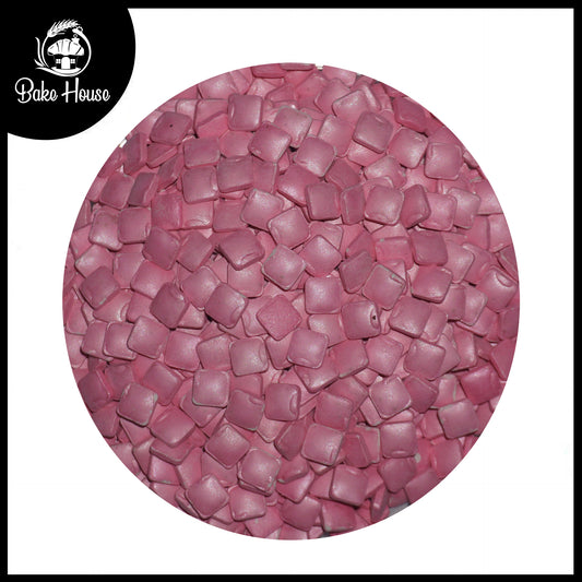 Bake House Metallic Pink Square Edible Sprinkles
