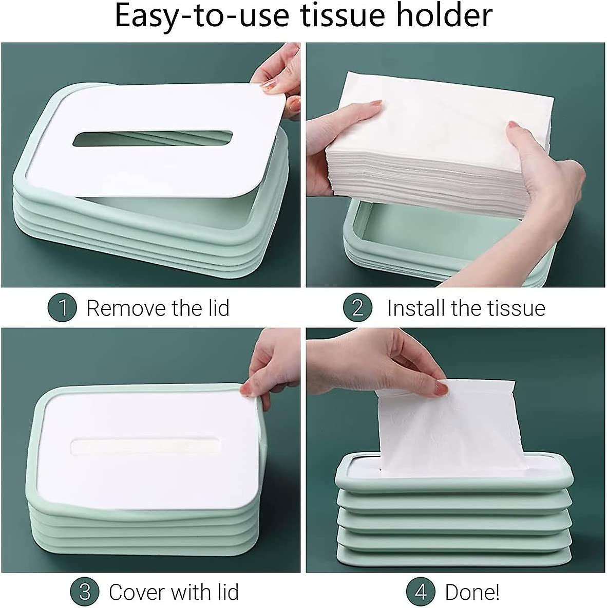 Silicone Retractable Foldable Tissue Holding Box