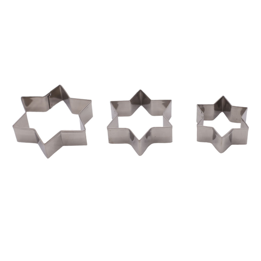 Stainless Steel Star Cookie Cutter 3Pcs Set