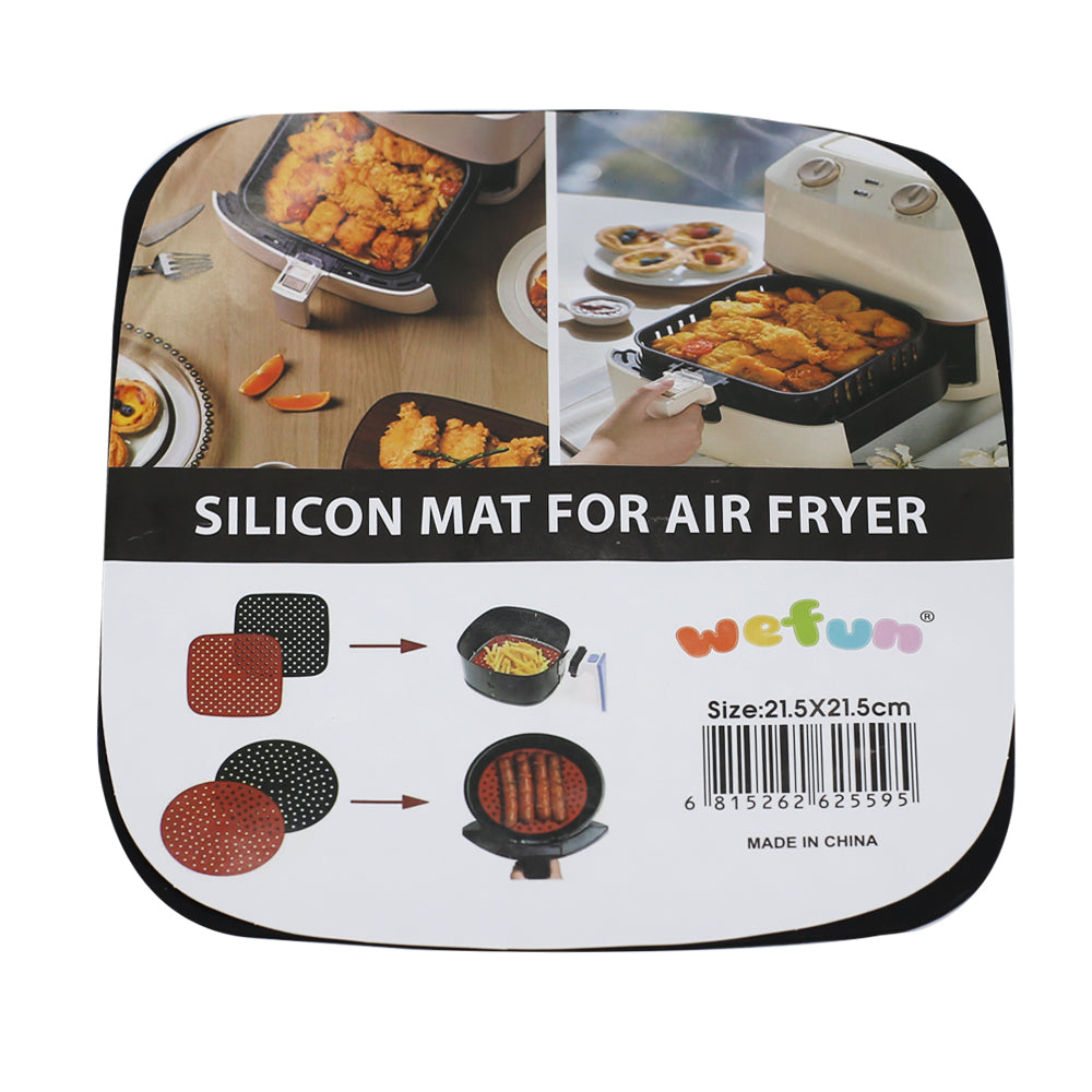 Silicone Square Air Fryer Mat 20 X 20cm