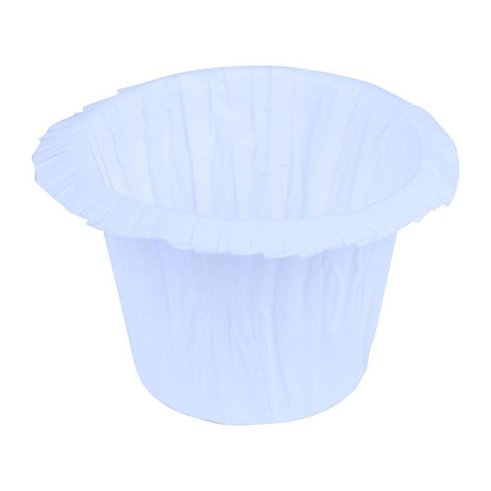 30 Pcs Hat-Shaped Paper Baking Cupcake Muffin Liners, Wrappers White