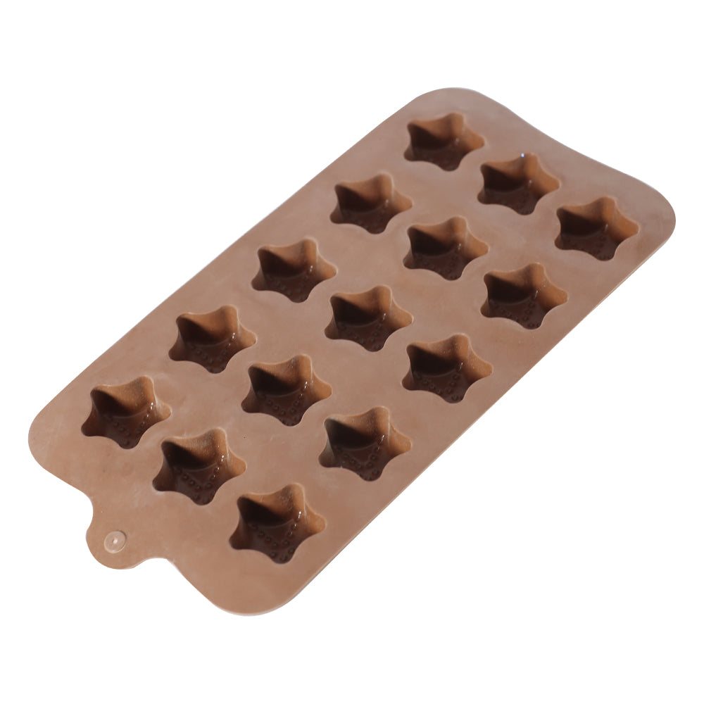 Star Shape Silicone Chocolate Mold 15 Cavity