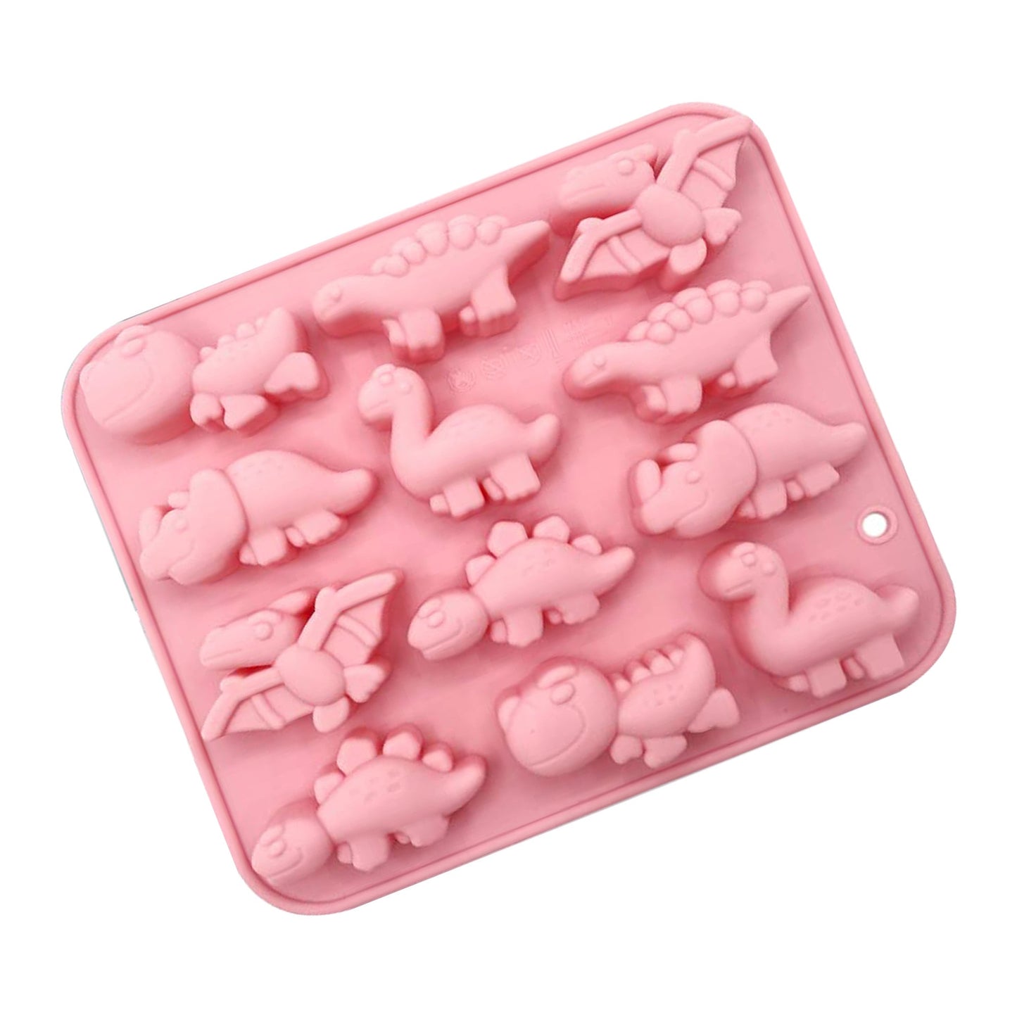 Cute Dinosaurs Silicone Chocolate And Fondant Mold 12 Cavity