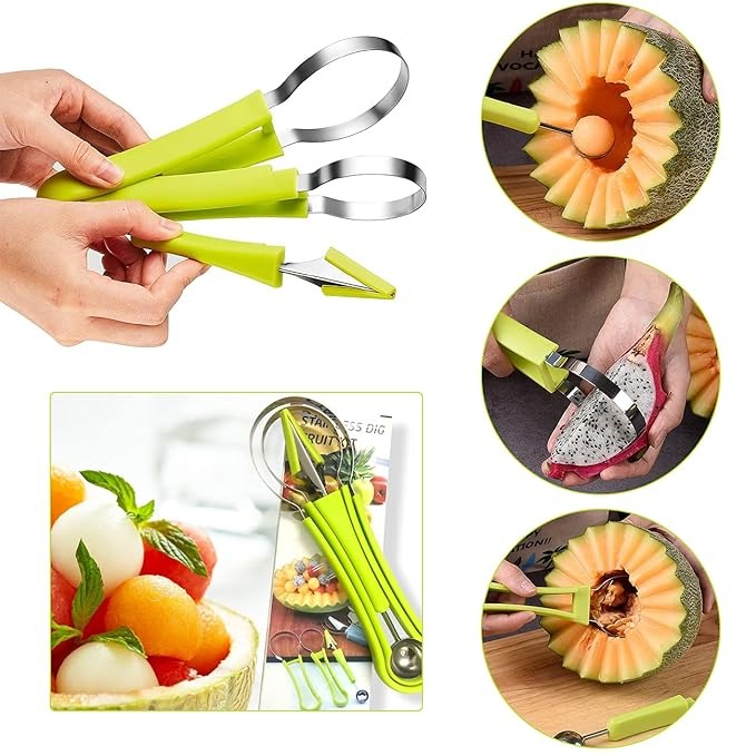 Stainless Steel Dig Fruit kit 3Pcs Set