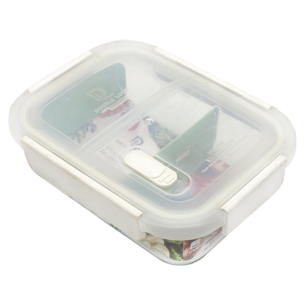 Glass Lunch Box 2 Compartments 1000ml