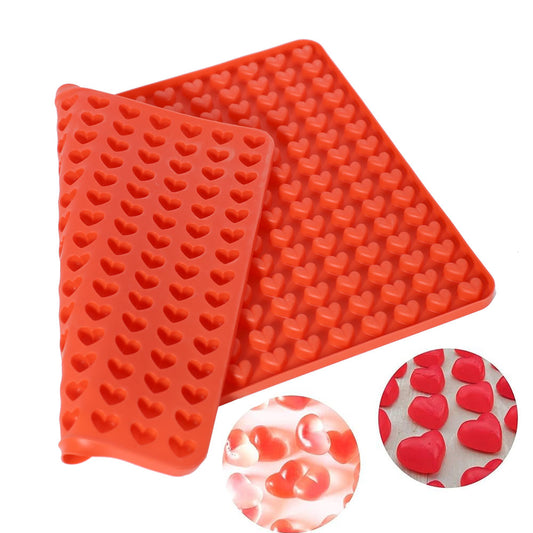 Mini Heart Silicone Cake Baking Mold 255 Cavity