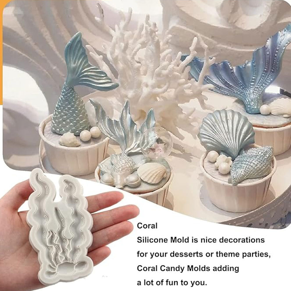 Sun Coral Shape Silicone Fondant Mold