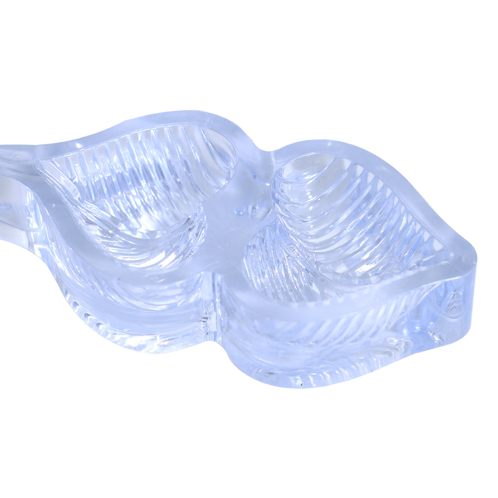 Heart Shape Acrylic Cookie And Biscuit Mold 2 Cavity