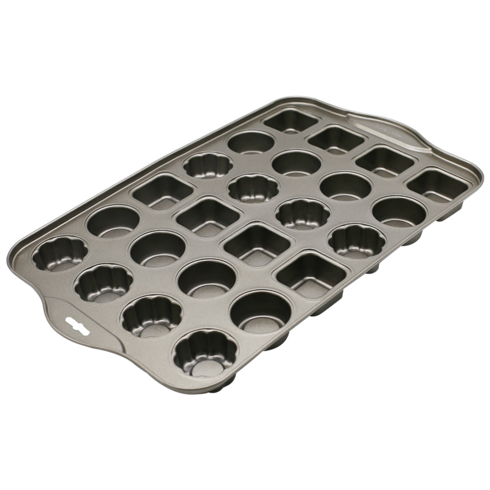 Different Shapes Mini Cheese Cake Pan 24 Cavity Non Stick