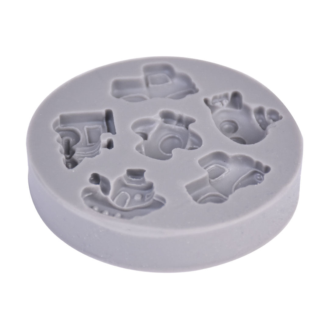 Mini Transport Silicone Chocolate & Fondant Mold 6 Cavity