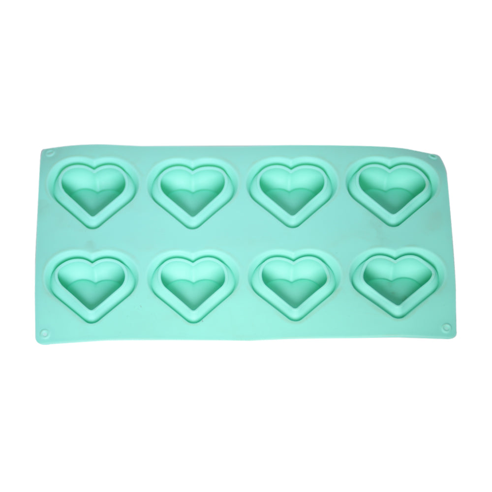 Heart Shape Silicone Baking Mold 8 Cavity