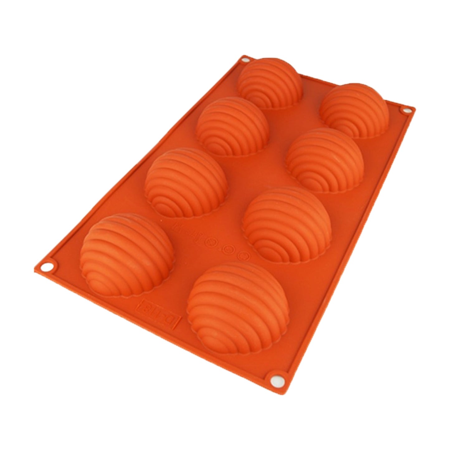 Striped Easter Egg Silicone Mold 8 Cavity