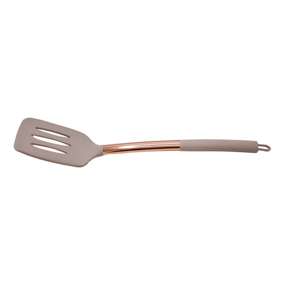 SHENGAYA Slotted Spatula Turner With Copper Handle Large