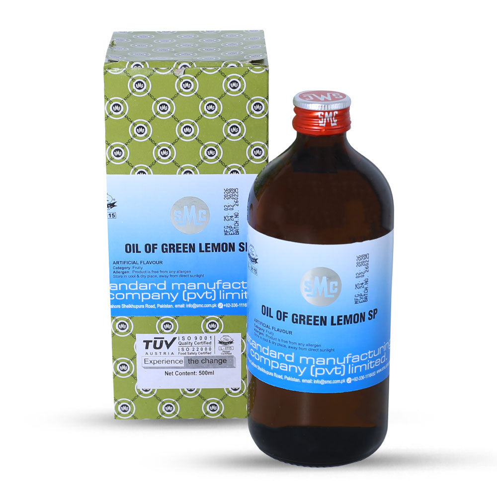 SMC Oil Of Green Lemon Flavour 500ML Bottle