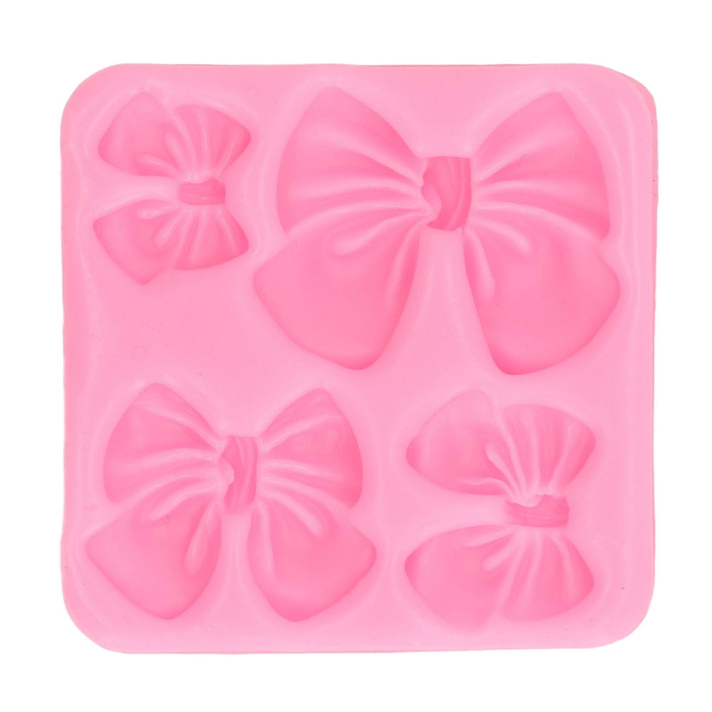 Bow Silicone Fondant Mold 4 Cavity