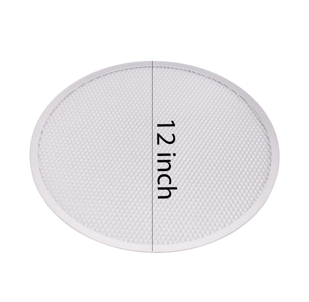Round Pizza Mesh Plate Aluminium 12 Inch