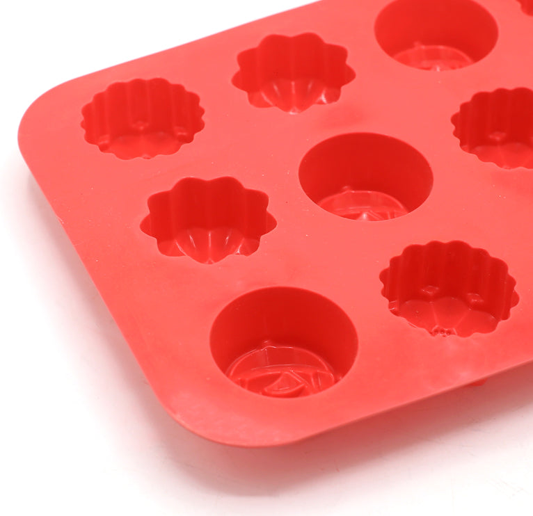 Rose & Sunflower Silicone Chocolate Mold Large Size 15 Cavity