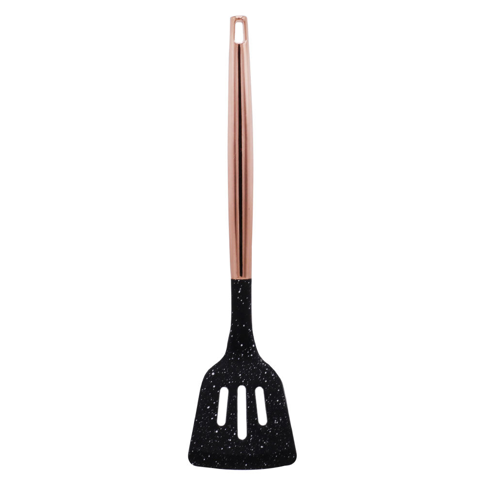 SHENGAYA Slotted Spatula Turner With Copper Handle