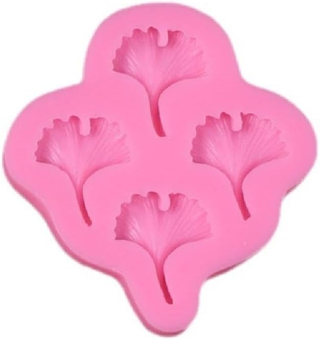 Ginkgo Leaf Fondant Mold 4 Cavity