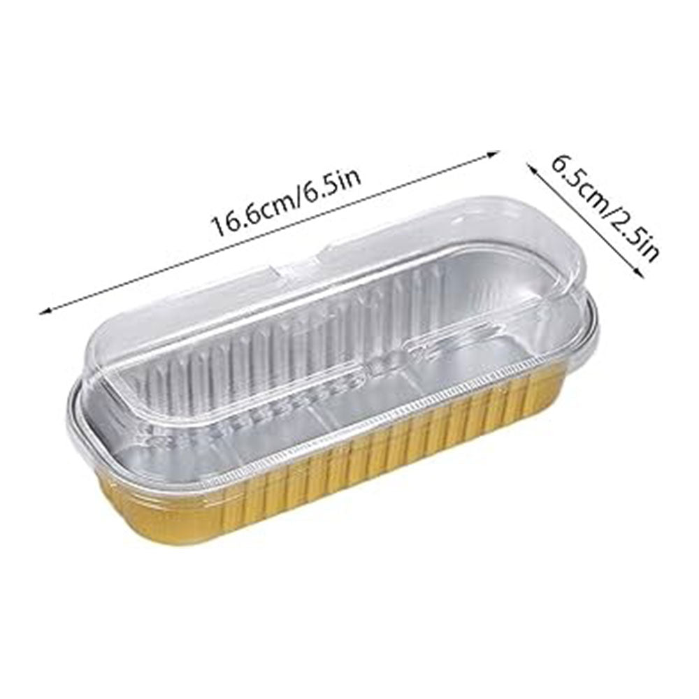 Disposable Aluminum Foil Loaf 5Pcs Set 16.5cm