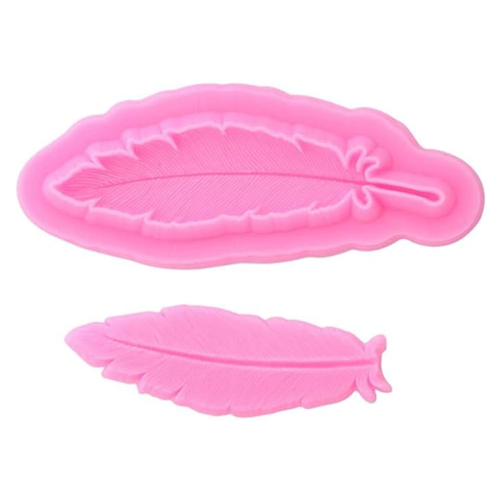 Feather Silicone Fondant Mold 2Pcs Set