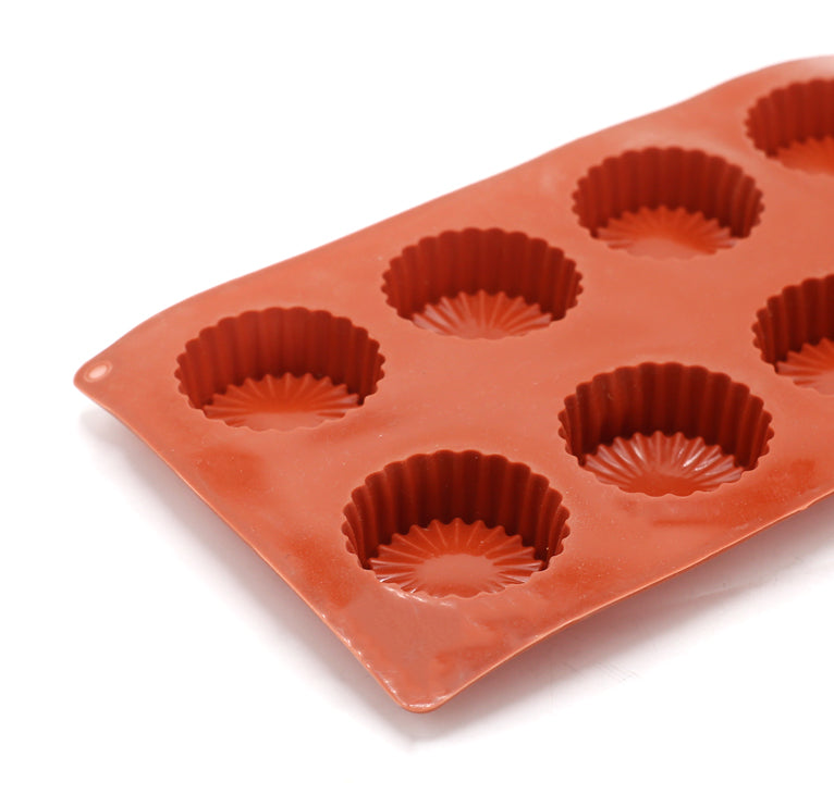 Cookie Shape Silicone Baking Mold 8 Cavity