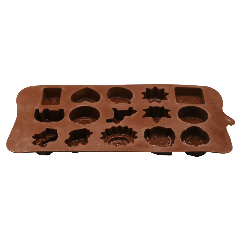 Cartoon Theme Chocolate Mold 15 Cavity