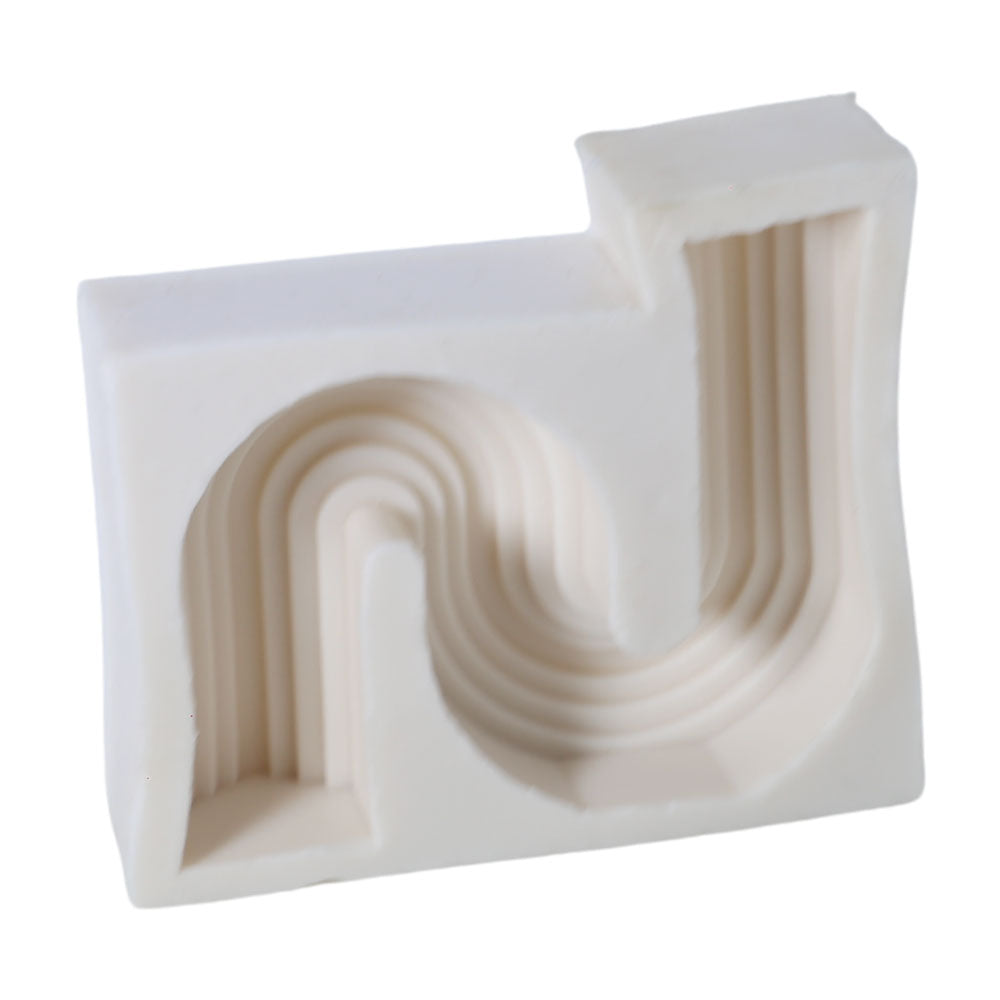 Geometric S Shape Silicone Candle Mold