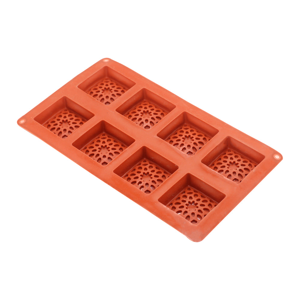 Tart Design Square Silicone Mold 8 Cavity