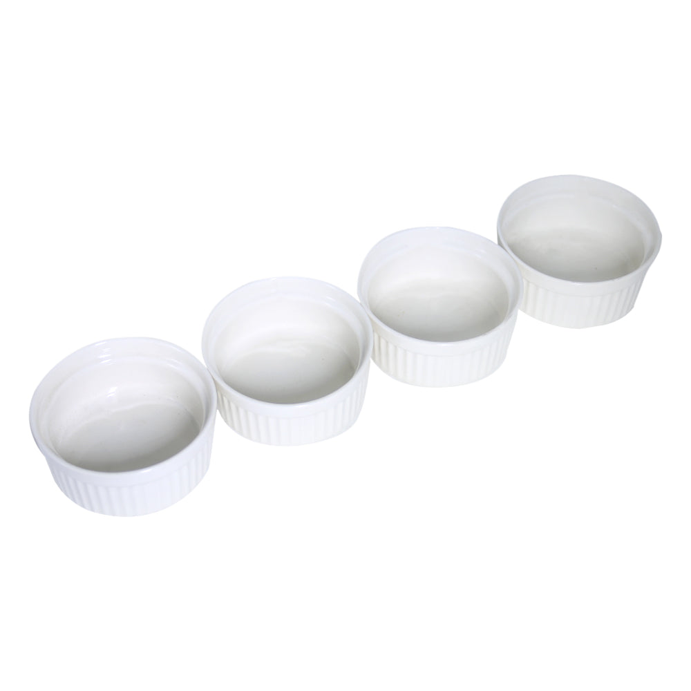 Ramekin Bowl Ceramic 4Pcs Set Large