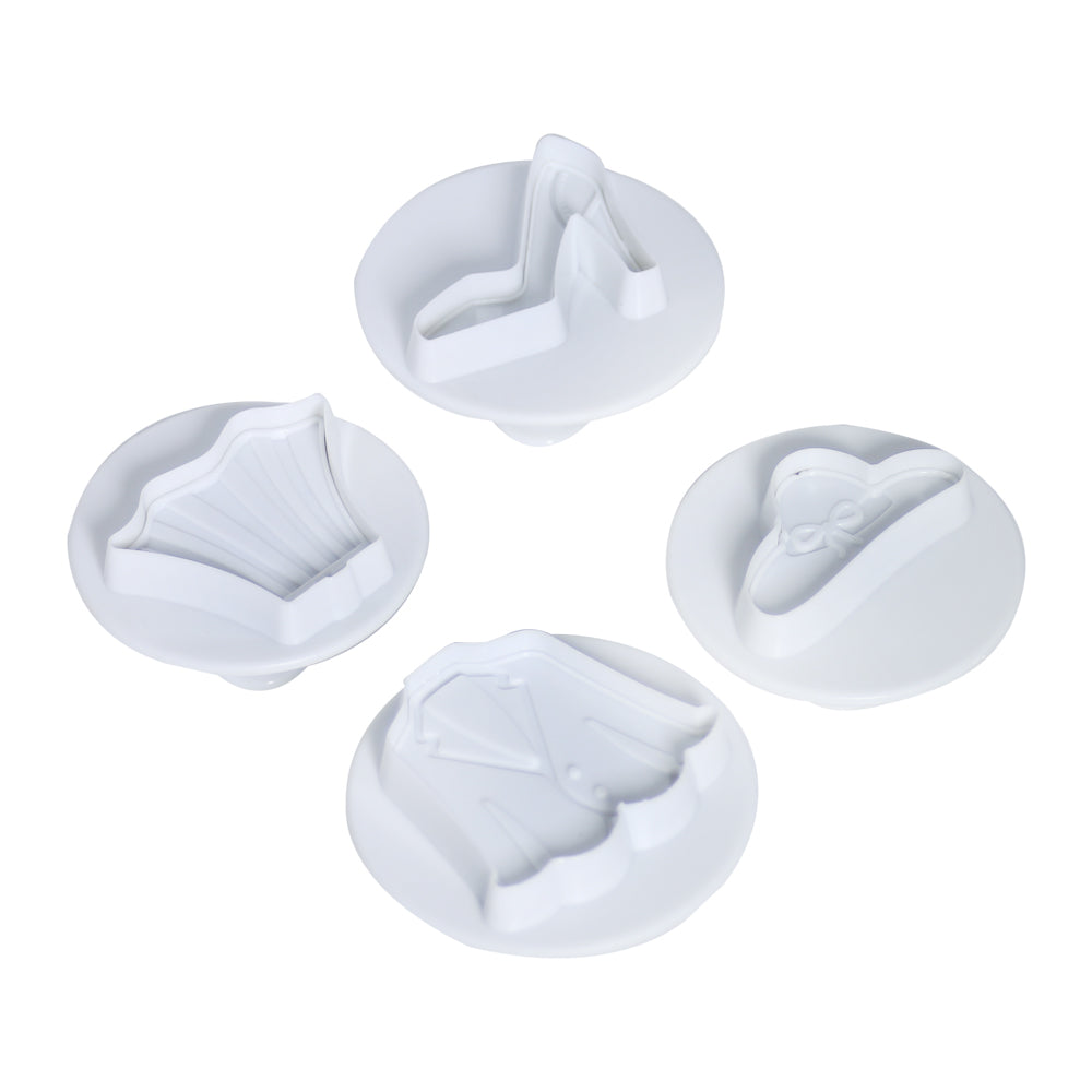 Girl Theme Plunger Cutter 4Pcs Set