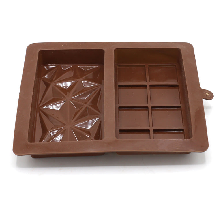 Silicone Kunafa Chocolate Bar Mold 2 Cavity