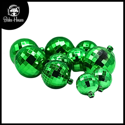 Artificial Vintage Green Ball Cake Topper 12Pcs Set