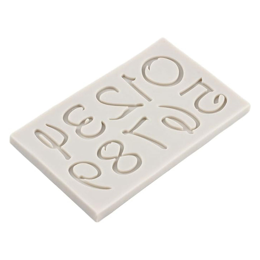 Stylish Number Silicone Fondant Mold 10 Cavity