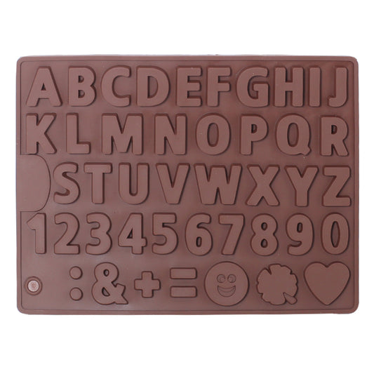 Alphabets, Number, Symbols And Emoji Chocolate Mold 43 Cavity