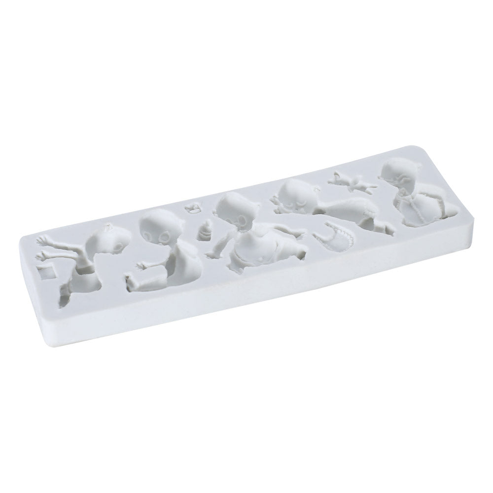 Baby Theme Silicone Fondant Mold 10 Cavity