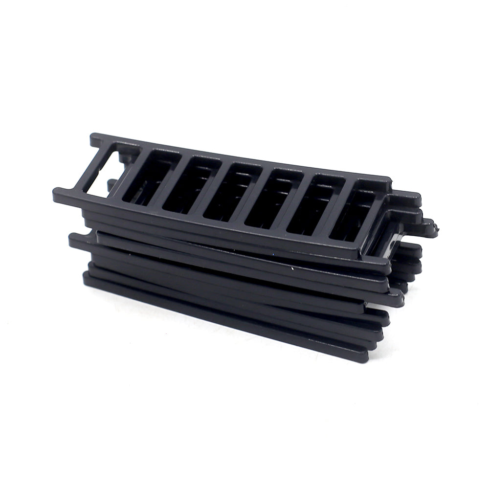 Mini Black Ladder Cake Plastic 10pcs Set