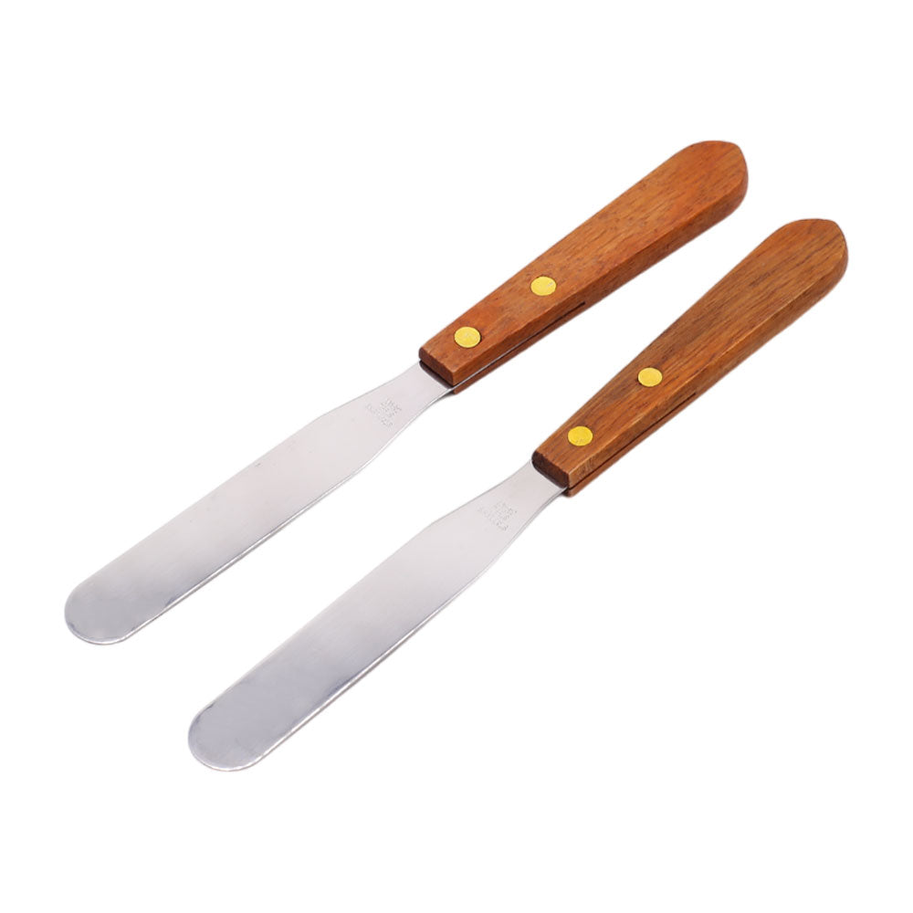 Cake Palette Knife With Wood Handle 4 inch 2 Pcs Set