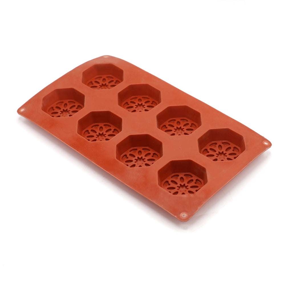 Round Tart Silicone Baking Mold 8 Cavity