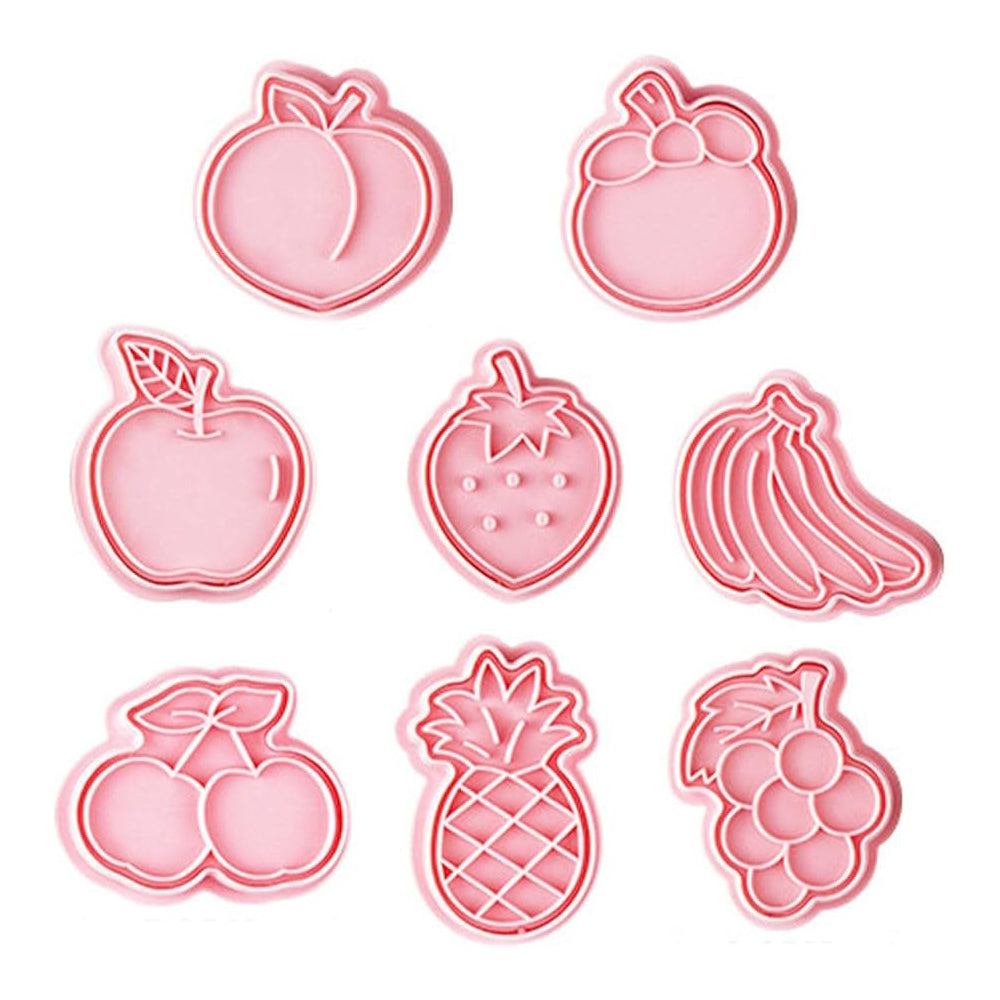 Fruits Cookie Cutters And Biscuit Mold 8Pcs Set
