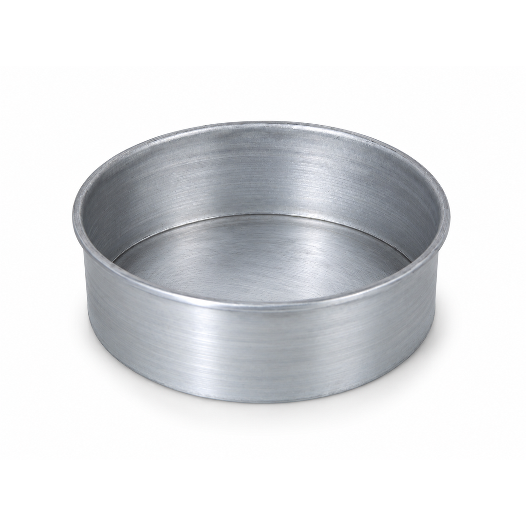 Round Cake Baking Mold Heavy Duty Galvanized Steel 6x6 Inch