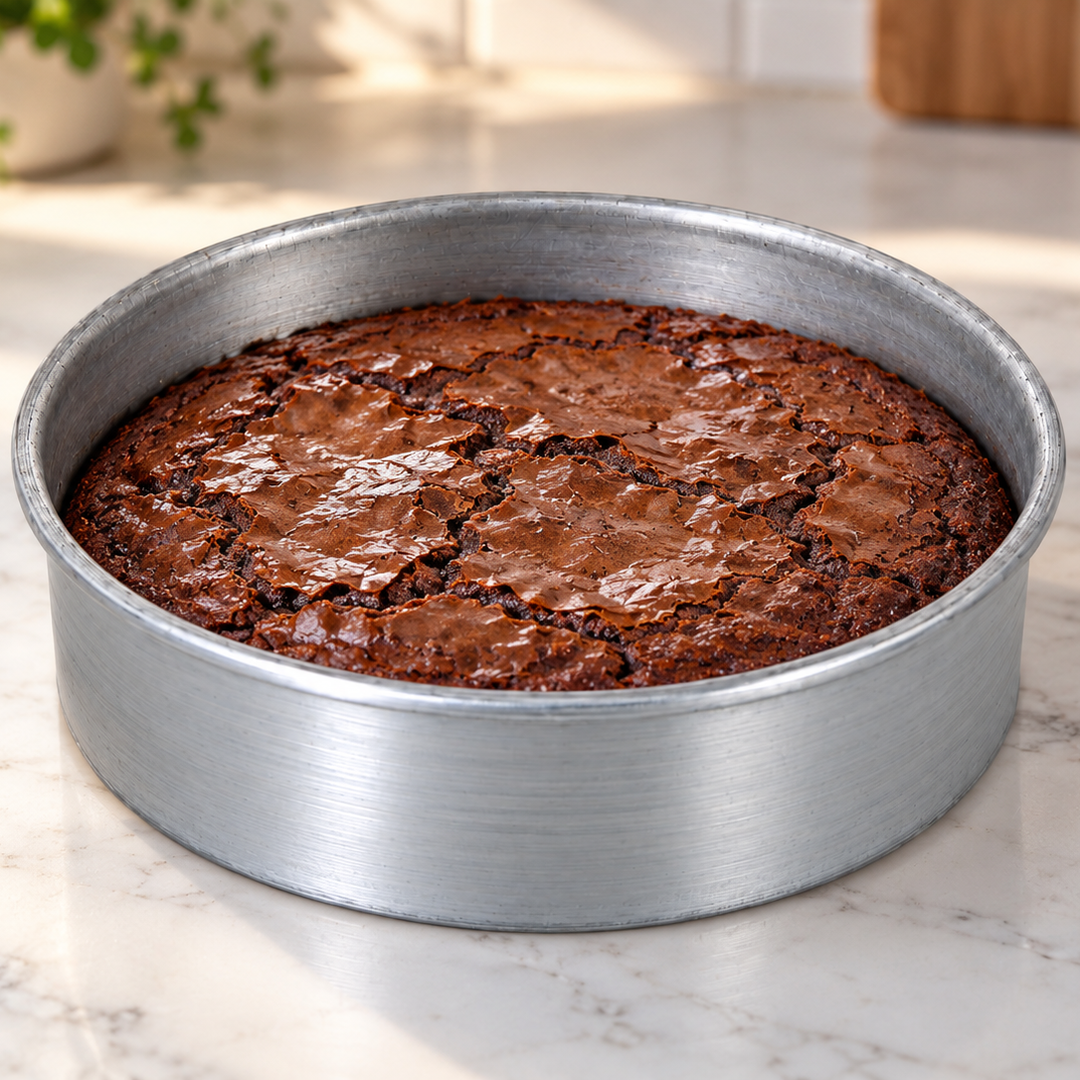 Round Cake Baking Mold Heavy Duty Galvanized Steel 6x6 Inch